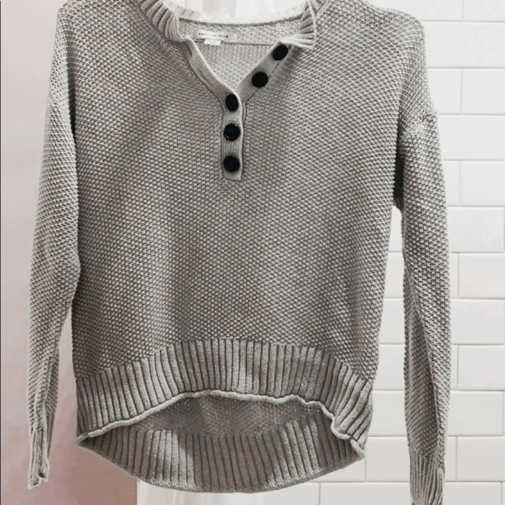 light grey american eagle sweater♡︎
